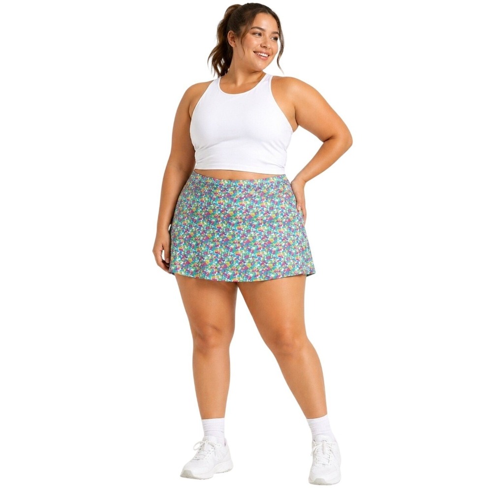 Bermuda Sands Performance Skort  2XL‎ NWT Golf Tennis Athleisure Floral Print